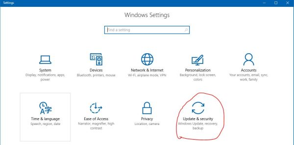 Windows Settings