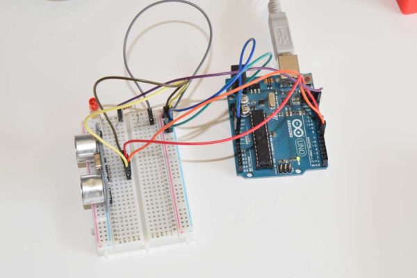 Arduino Board with Ultrasonic sensor