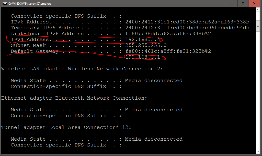 opening ports on router