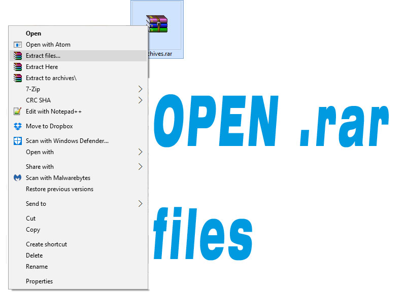 How do you open a rar file in windows 10 How To Open Rar Files On Windows 10 Alienbunker