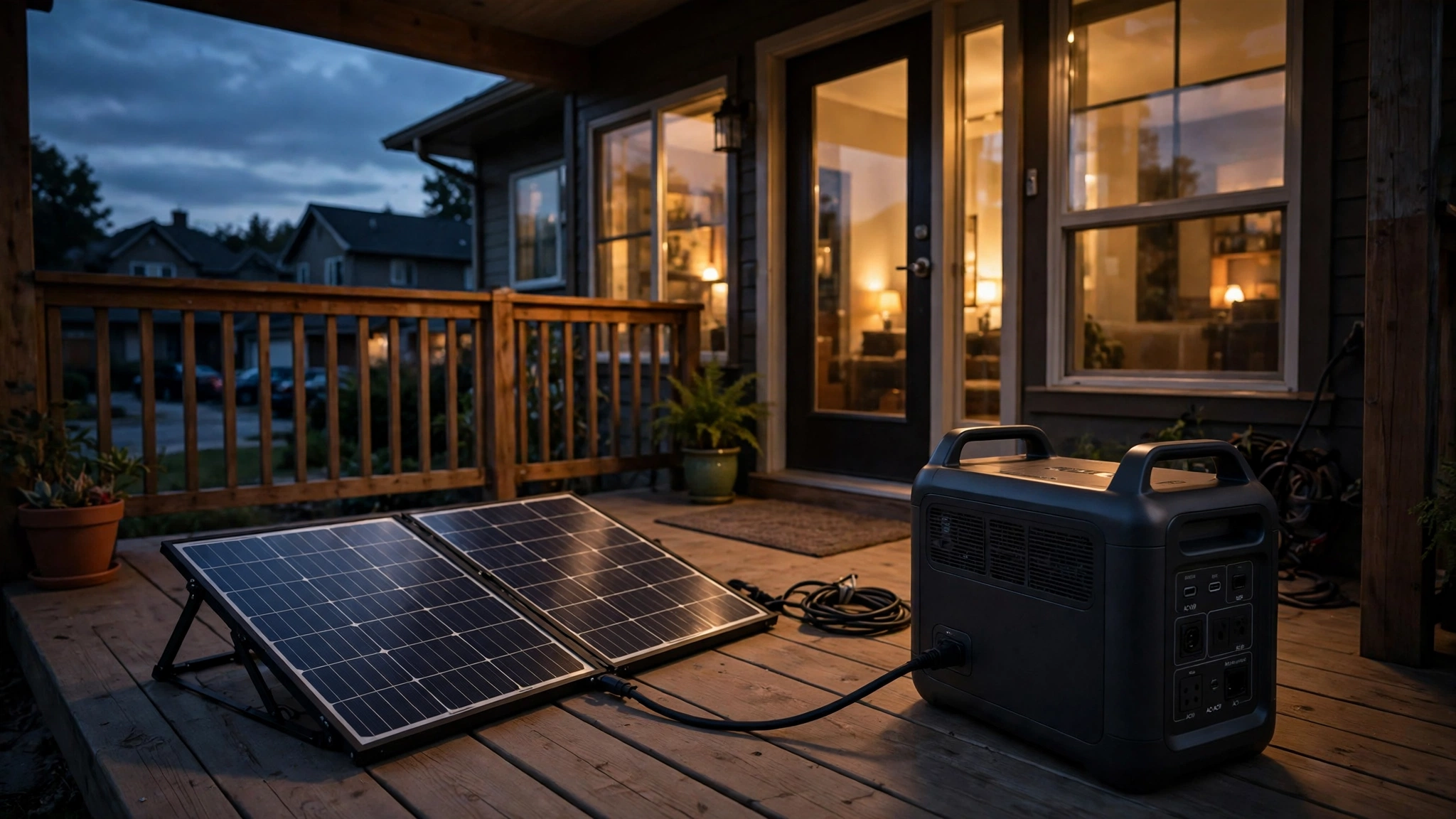 Backup power during a blackout